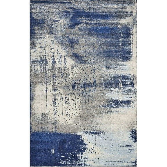 99" X 122" Ice Blue Polypropylene Rug