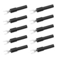 thumbnail image 1 of Fork Wire Connector, Reliable Spade Plug U Type High Strength Rugged Lightweight  For Multimeter Black, 1 of 8