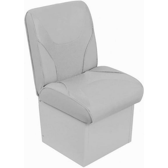 Overton’s Deluxe Jump Boat Seat – High-Impact Plastic Frame, UV-Protected Marine Vinyl, Storage Under Seat, with 8" Base