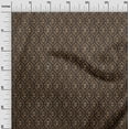thumbnail image 3 of oneOone Cotton Jersey Brown Fabric Asian Batik Geometric Sewing Material Print Fabric By The Yard 58 Inch Wide, 3 of 4