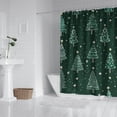 thumbnail image 2 of Red Christmas Bath Curtain,Rustic Farmhouse Holiday New Year Shower Curtains Suitable Bathroom Curtains for Campus Bathroom Decor Christmas, 2 of 5