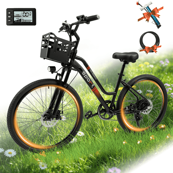 XKJ Electric Bike for Adults, Ebike, Electric Bicycle with 576WH Removable Battery,26" Mountain Ebike 25MPH,40  Miles(MAX),750W High Motor,Multi-Shock Absorption,Commuting,UL2849