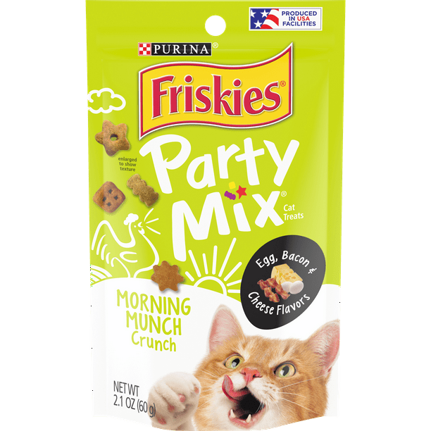 Friskies Cat Treats, Party Mix Crunch Morning Munch 2.1 oz. Pouch