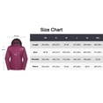 thumbnail image 4 of Women's Waterproof Rain Jacket Lightweight Windbreaker Breathable Raincoat with Hood for Outdoor Hiking (Purple Plaid L), 4 of 7