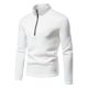 thumbnail image 2 of Hombres Solapa Cremallera Diseño Sólido Casual Cuello Alto Base Pollover Camisa Blusa Odeerbi ODB-6, 2 of 4