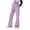 Purple, variant on BCSIOAOI Girls Pants,Wide Leg Elastic Waist Flare Leg Pants with Pockets Purple 5-6 Years