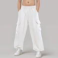thumbnail image 2 of kpoplk Boys Sweatpants Boys Joggers Cotton Youth Active Soft Sweatpants Kids Pocket Drawstring Joggers Pants(Beige,15-16 Y), 2 of 9