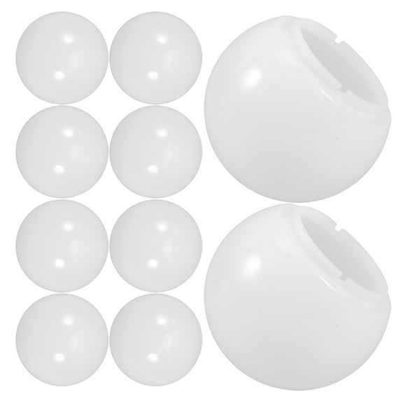 Hemoton 10pcs Modern Plastic Lamp Shade Covers For Light Fixtures Half Ball Shape Light Covers Light Fixture Replacement Shades Modern Lamp Shades