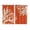 Orange, variant on Coral Sage Green Kitchen Curtains 63 Inch Length, Coastal White Ocean Marine Nautical Beach Grommet Top Bedroom Living Room Curtains, Light Filtering Cafe Curtain Drapes 2 Panels Set 84''x63''