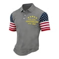 thumbnail image 3 of Havenx 250 American Anniversary Shirt for Men Short Sleeve Buttons Golf Shirts Collared Usa Flag Graphic Polo 250 Year American Anniversary Freedom Tee,Gray S, 3 of 4