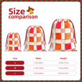 thumbnail image 2 of Super Soft Fabric Gift Bag Contraction Free Bag Mouth Pull Rope Design Red Ribbon Mouth For The Festival Orangered Houndstooth Checkered Hand-Drawn Sketch_4 Large, 2 of 8