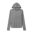 thumbnail image 3 of Tqcoqu Women's UPF 50+ Sun Protection Hoodie,Long Sleeve Hiking Fishing Lightweight UV Rashguard with Thumb Hole,Gray Women's S-XXXL, 3 of 5