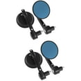 thumbnail image 4 of Hemoton 2 Pairs  Motorcycle Handlebar Mirrors Round Rearview Mirrors Bar End Mirrors Reflector, 4 of 8