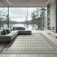 thumbnail image 2 of ODIKA 6'x9' Washable Area Rug Print Interlocking Paws Bone Lattice Scattered Alfombra Para for Queen Size Bedroom, Under Bed, Master Suite, Easy Care, Non-Shedding, 2 of 7