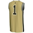 thumbnail image 3 of Unisex GameDay Greats #1 Gold UCF Knights Lightweight Basketball Jersey, 3 of 4