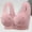 Pink, variant on Women's Plus Size No Underwire Front Button Bra, Bras for Women, Jelly Bras for Women, Sports Bras for Women