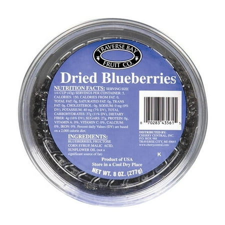 Traverse Bay Dried Blueberries (8 oz., 12 pk.)