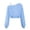 A-Blue132, variant on Girls Off The Shoulder Crop Tops Asymmetrical Long Sleeve Solid Color T Shirt Spring Summer Basic Tee For Kids Teens 7-16Y Versatile Top