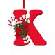 thumbnail image 1 of Adornos navideños con 26 letras para colgar en el árbol de Navidad, decoración navideña personalizada con letras., 1 of 2
