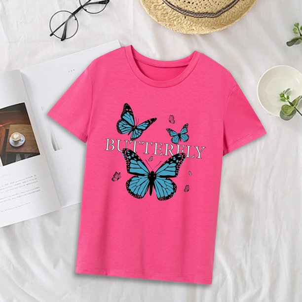 Camiseta básica para mujer, camiseta clásica con cuello redondo para senderismo, trabajo, viajes, regalo del día de San Valentín M