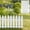 White #5, variant on White Plastic Garden Fence Edging | Decorative Picket Border for Lawns, Flowerbeds & Plants Borders | 30x10cm Fencing Panel | 1-Pack