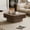Walnut, variant on Storage Coffee Table, Modern Square Coffee Table with Flip Top Lid, Solid Wood Veneer Accent Table with Hidden Storage Compartment for Living Room,Black