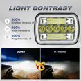 thumbnail image 2 of Pair For Mitsubishi Mighty-Max 1983-1995 Pickup 7x6" LED Headlight DRL High Low Light, 2 of 11