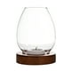 thumbnail image 2 of Portavelas de vidrio | Forma de huevo con base de madera natural y vidrio transparente | Adorno decorativo vintage | Cubierta contra viento para vela | Estilo escandinavo | Compatible con velas de, 2 of 7