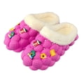 thumbnail image 6 of Pandaie Slippers for Women Men Bubble Slides Fuzzy Cute Slippers Non Slip Massage Soft House Shoes for Indoor Outdoor Use Size 6-10, 6 of 7