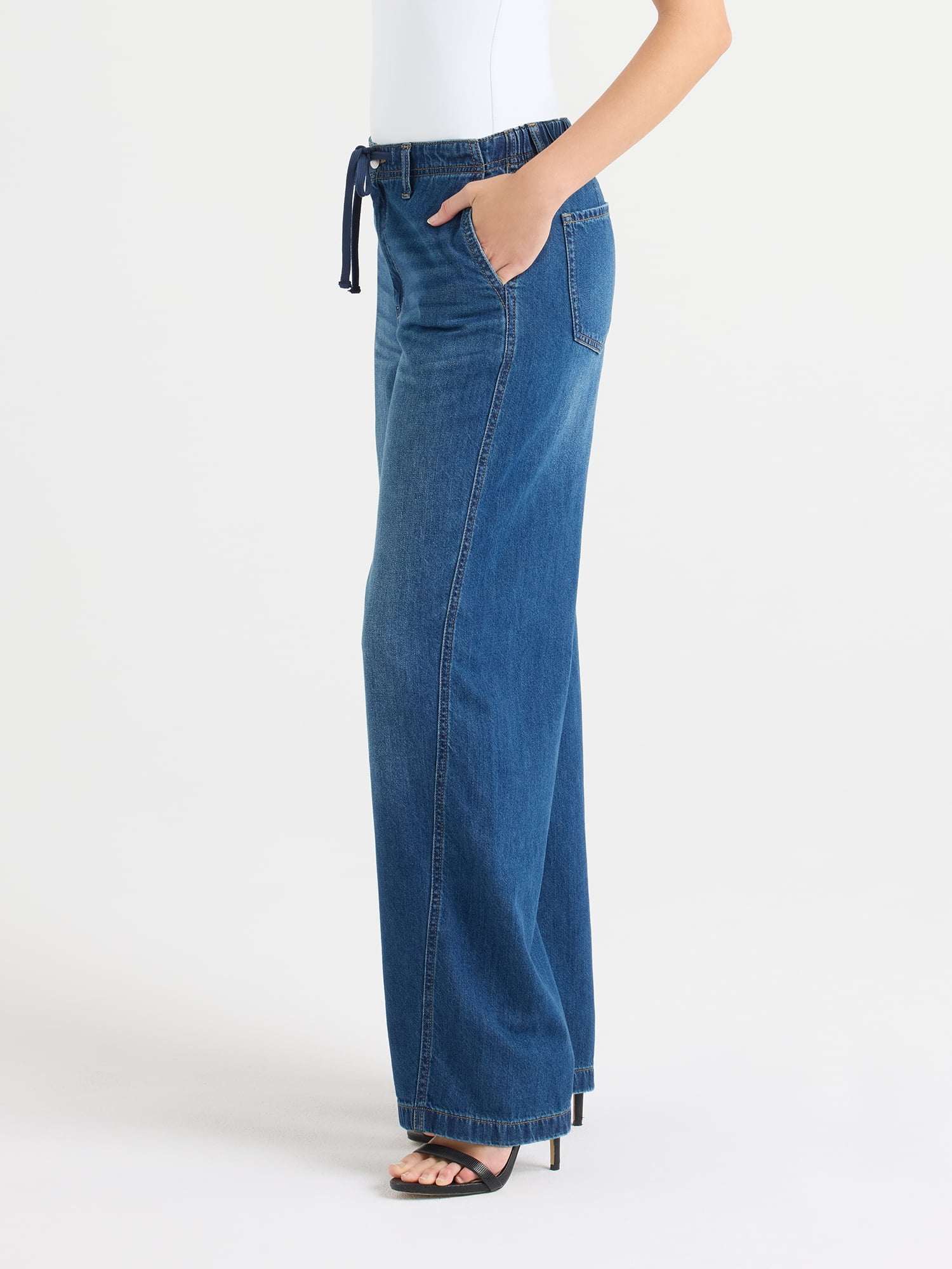 Sofia by Sofia Vergara Women's and Women's Plus Size Diana Relaxed Trousers, 30.5" Inseam, Sizes 0-26W