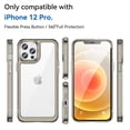 thumbnail image 2 of Dteck iPhone 12 Pro Case Clear, Shockproof Bumper Protective Cell Phone Back Cover Transparent TPU and Rubber 4 Corners Slim Fit Flexible Skin for Apple iPhone 12 Pro 6.1", Gray, 2 of 8