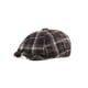 thumbnail image 5 of Minnieouse Boinas Sombrero Vintage Plaid Fieltro Otoño Invierno Unisex Festival Senderismo Viajes Calle Moda Flat Peaked Cap Hombre Mujer Negro 2piezas, 5 of 6