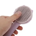 thumbnail image 5 of Unique Bargains 1 Pc Durable Pet Grooming Brush for Dog for Cat 7.87"x3.43"x1.89" Pink Purple, 5 of 6