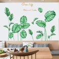 thumbnail image 4 of Arte inspirado en la naturaleza, calcomanías de pared con hojas tropicales para puertas, ventanas y decoración de armarios, extraíbles, sin residuos, resistentes al agua (11,8 x 35,4 pulgadas), 4 of 8