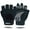 Black, variant on Atercel Workout Gloves for Men Women Gym Weight Lifting Gloves With Full Palm Protection Aqua, M