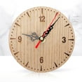 thumbnail image 6 of Monyance retro round wall clock Vintage Wooden Wall Clock for Living Room or Bedroom Decor(4.72X4.33X1.18Inches), 6 of 10