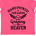 thumbnail image 4 of Inktastic Handpicked for Earth By My Granny in Heaven with Angel Wings Boys or Girls Toddler T-Shirt, 4 of 5