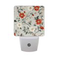 thumbnail image 6 of Yayeee LED Plug in Night Light for The Home with Auto Dusk to Dawn Light Sensors, 2 Pack, Red and White Floral Pattern, 6 of 6