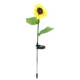 thumbnail image 1 of Lámpara de césped LED estilo girasol con control de luz con energía solar para patio de jardín al aire libre, 1 of 8
