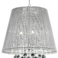 thumbnail image 3 of Dreamy Silver Ceiling Lamp with Crystal Accents, 3 of 4