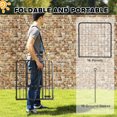 thumbnail image 4 of PawHut Dog Playpen, 16 Panels Dog Fence w/ Straps, 24" H, for Small Dogs, 4 of 10