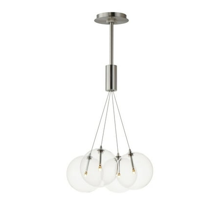 

ET2 Lighting - Burst - 7.2W 4 LED Pendant-39.5 Inches Tall and 17 Inches