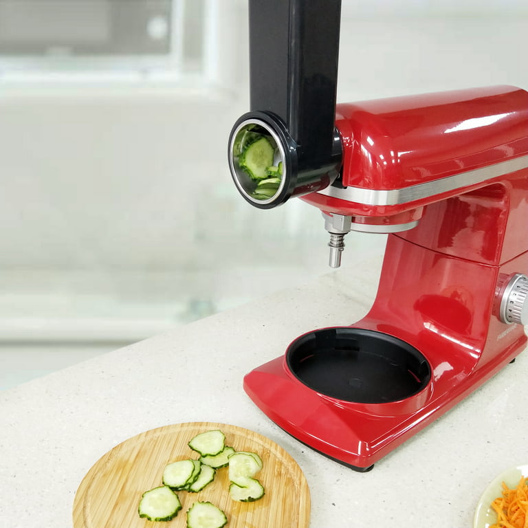 Like it: Using a KitchenAid Mixer Attachment to Slice Cheese