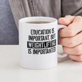 thumbnail image 4 of CafePress - Weightlifting Is Importanter Mugs - 11 oz Ceramic Mug - Novelty Coffee Tea Cup, 4 of 4