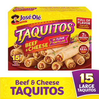 Jose Ole Taquitos Beef & Cheese - 15 CT