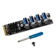 thumbnail image 4 of kusrkot Carte d'Extension 1 à 4 Pièces Électroniques Matérielles M.2 M Clé à 4x PCIe pour PC, 4 of 9