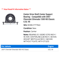 thumbnail image 2 of Center Drive Shaft Center Support Bearing - Compatible with 2007 Chevy Silverado 1500 HD Classic 6.0L V8, 2 of 2