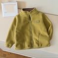 thumbnail image 4 of Mifsaly Boys Girls Fleece Jacket Full Zip Stand Collar Warm Winter Coat with Pockets Kids Everyday Casual Cozy Thermal Outerwear, 4 of 7
