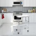 thumbnail image 4 of Seville Classics Stainless-Steel Professional Kitchen Work Table Cart Utility NSF-Certified Storage, 24" W x 20" D x 36" H, Chrome, 4 of 5