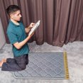 thumbnail image 3 of Prayer Mat 1PC,Foldable Flannel Carpet with Non-Slip Backing for Home, Office & Travel Use(Gray), 3 of 9